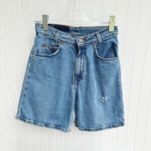 Levi’s Vintage Orange Tab High Rise Denim Shorts 90s Boyfriend Jean Cotton 26